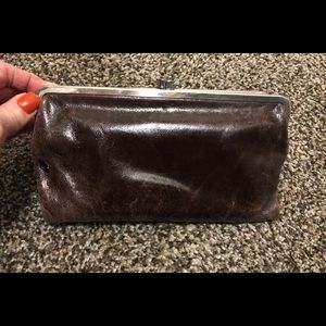 Hobo clutch wallet brown